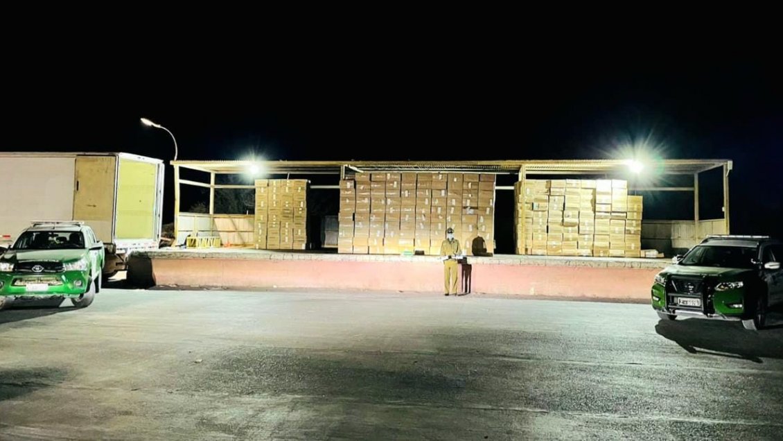 Carabineros decomisó contrabando de cigarrillos avaluado en más de mil millones de pesos