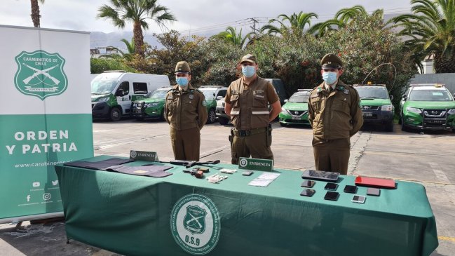 Carabineros desarticuló banda vinculada a más de 20 delitos violentos en Tarapacá