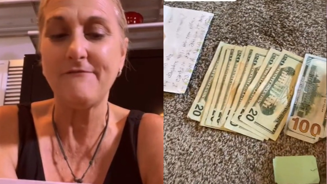 Mujer encontró 300 mil pesos y una particular carta dentro de una cartera usada que compró