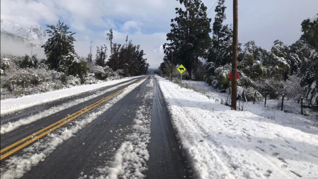 Caminos cordilleranos del Maule permanecerán cerrados hasta el lunes