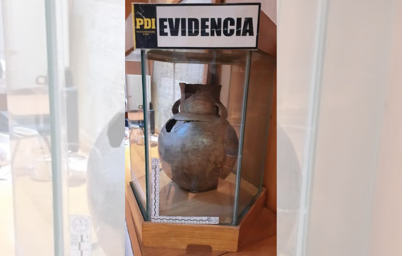 PDI recuperó vasija considerada monumento nacional