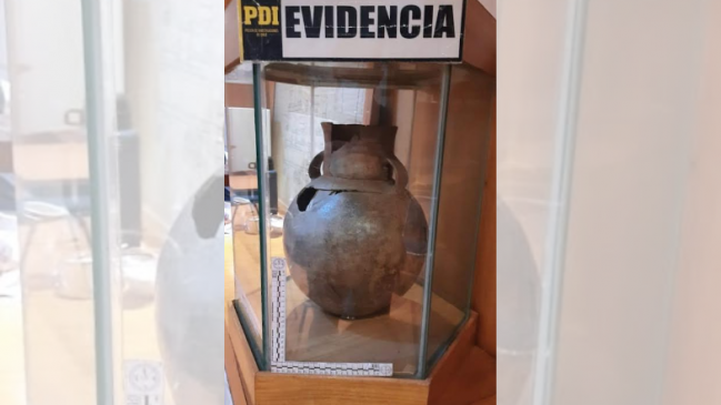 PDI recuperó vasija considerada monumento nacional