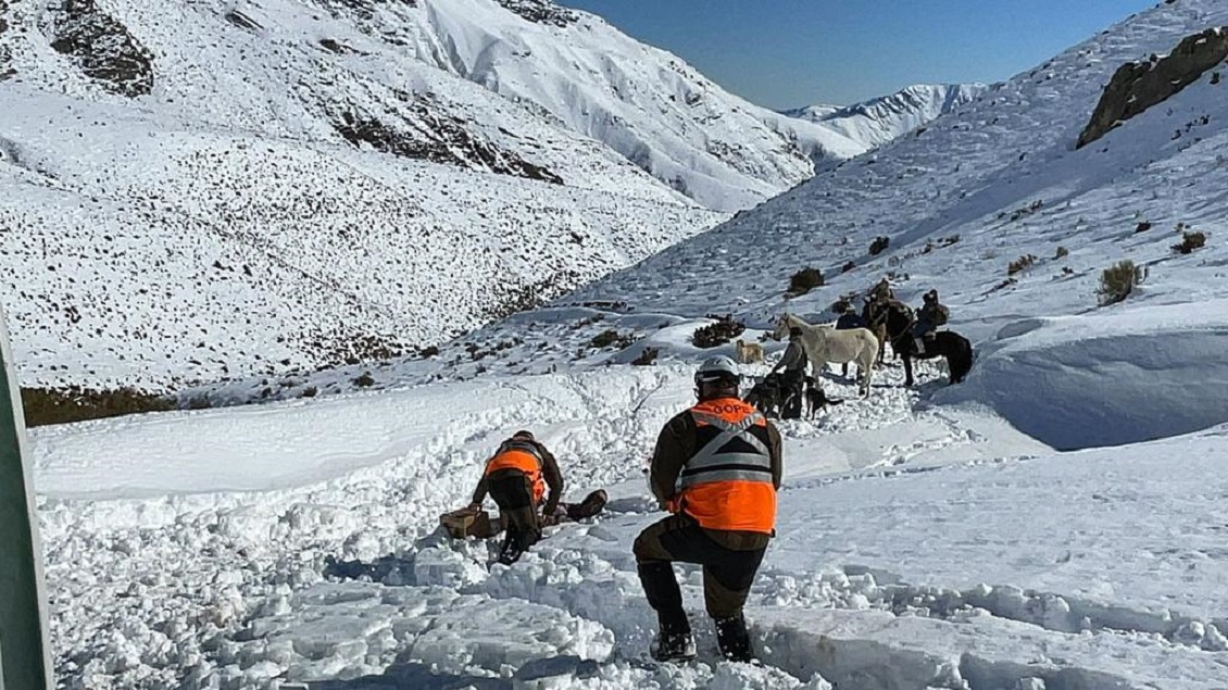 Monte Patria: Arriero que subió a la cordillera antes del sistema frontal fue encontrado en buen estado de salud