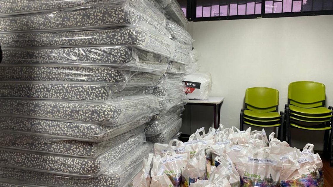 Entregan donación de implementos para albergue de Graneros