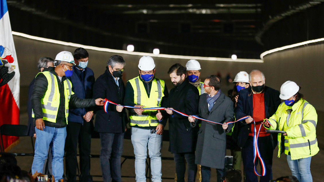 Boric en inauguración de Vespucio Oriente: 