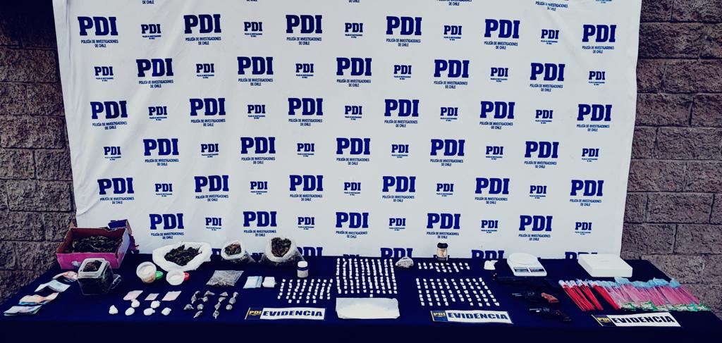 Detienen a tres personas imputadas por microtráfico de drogas en sector sur de Rancagua