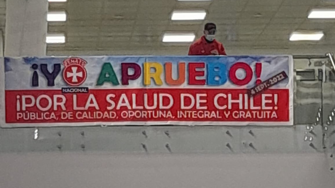 Sumario por lienzo apruebista: Hospital de Antofagasta apuntó a dirigentes gremiales