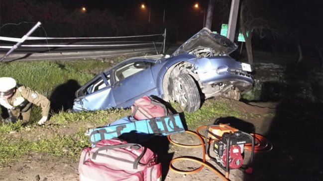 Accidente de tránsito en Ruta 5 Sur dejó una persona fallecida cerca de Curicó