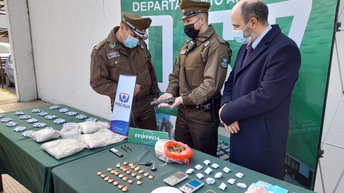 Carabineros desbarató una banda criminal que operaba en Talca