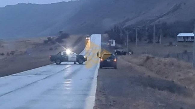 Magallanes: Conductor falleció tras volcar en la Ruta 9 Norte