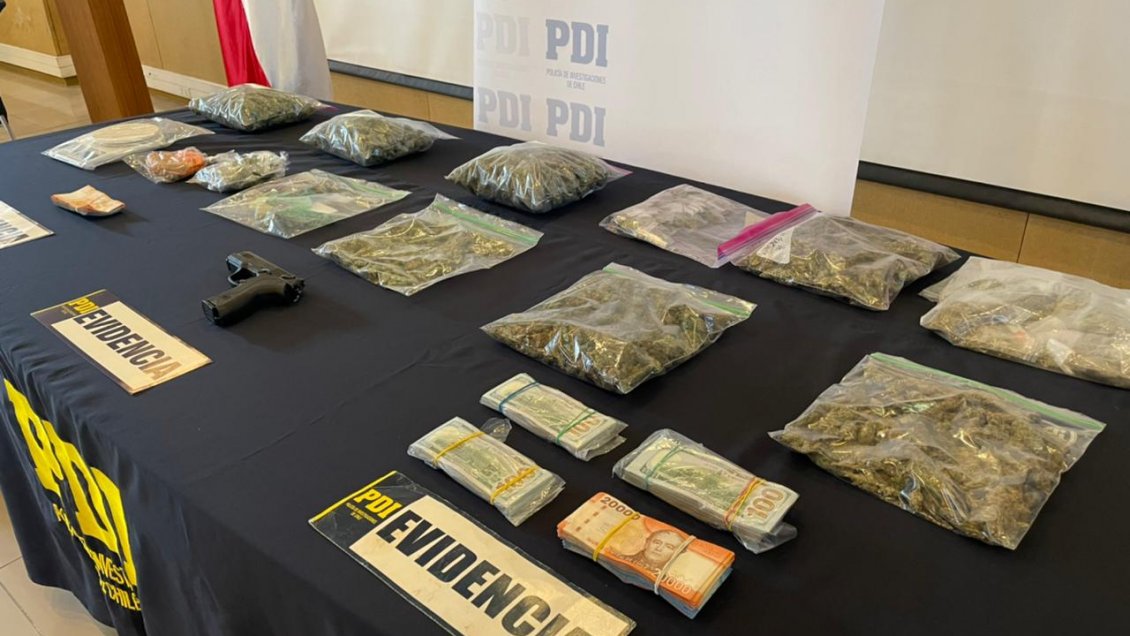 Desbaratan banda de tráfico de drogas en la Región del Maule: 11 imputados, en prisión preventiva