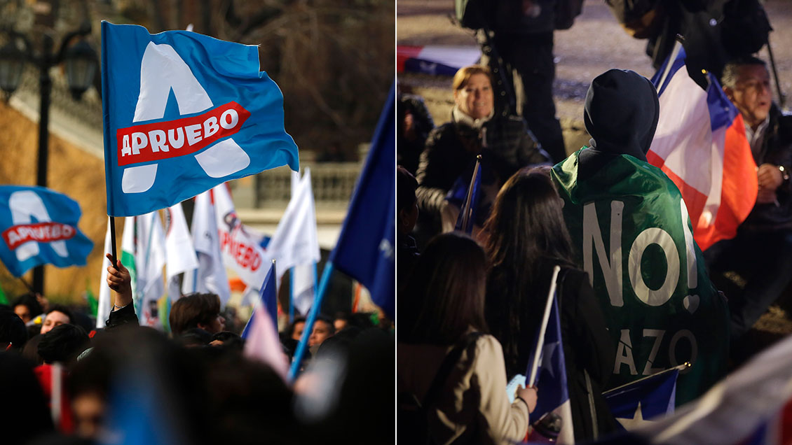 Comandos del Apruebo y Rechazo realizaron sus cierres de campaña en Santiago