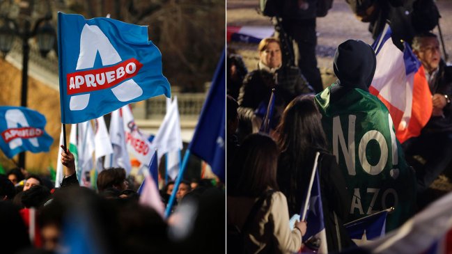 Comandos del Apruebo y Rechazo realizaron sus cierres de campaña en Santiago