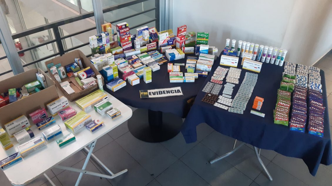 PDI detuvo en Arica a pareja que vendía medicamentos en una feria libre