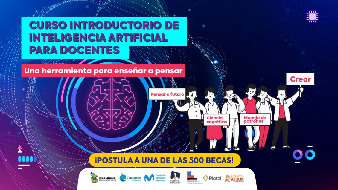 Ofrecen 500 becas para que docentes aprendan programación e inteligencia artificial