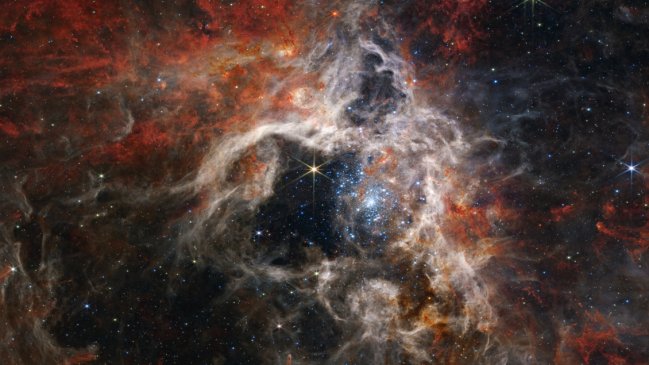James Webb: Así se ve el nacimiento de estrellas en la nebulosa de la Tarántula