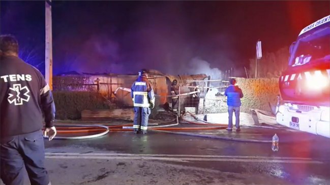 Tragedia en Pelarco: Cuatro miembros de una familia murieron en incendio de su vivienda