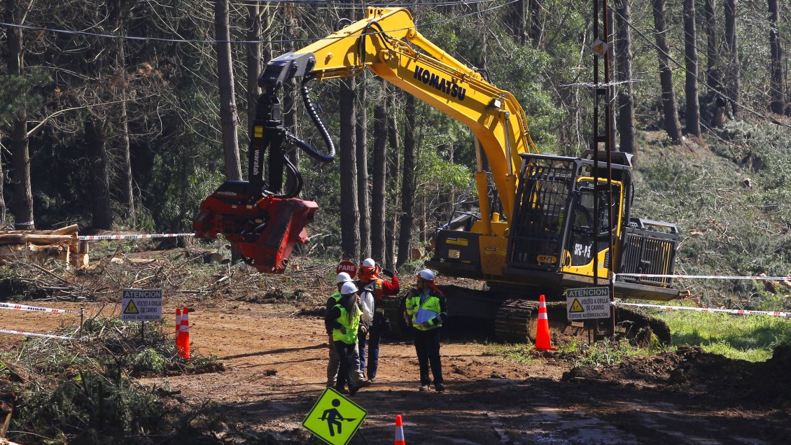 Comunidad mapuche reclama que CGE quiere instalar postes eléctricos en sitio ceremonial indígena en Freire