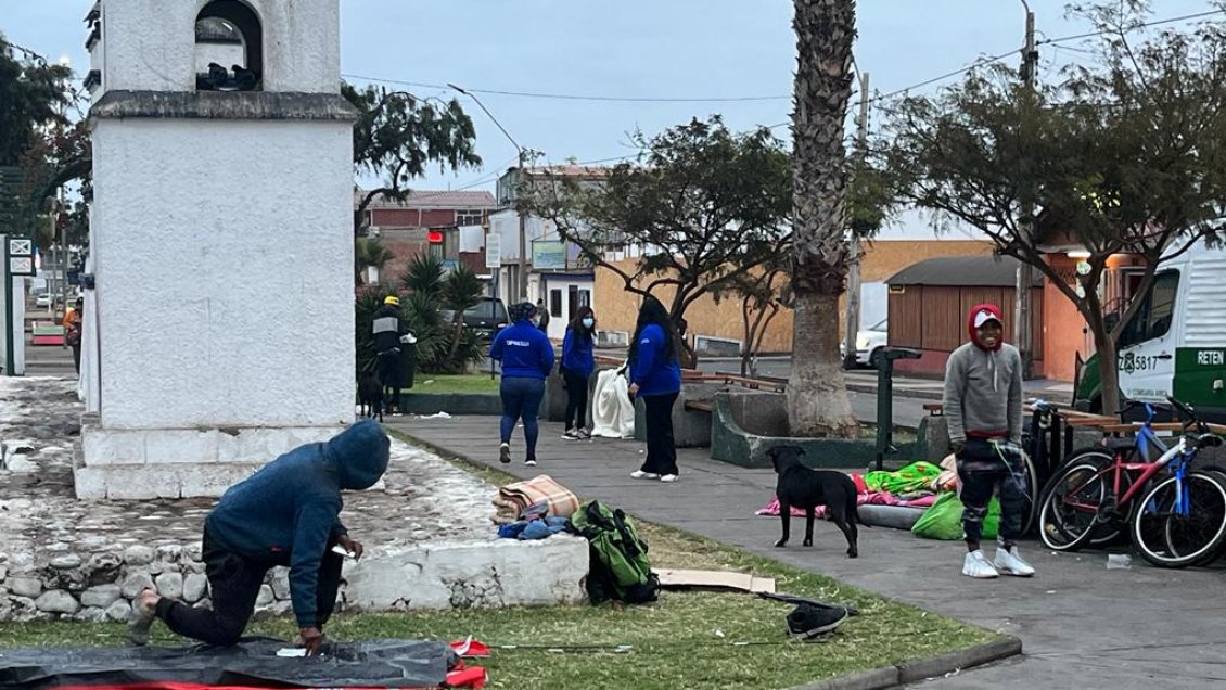 Municipio de Arica y Carabineros realizaron operativo para recuperar Parque Diego Portales