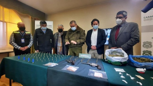 Operativo de Carabineros dejó 16 detenidos y droga incautada en Cunco y Padre Las Casas