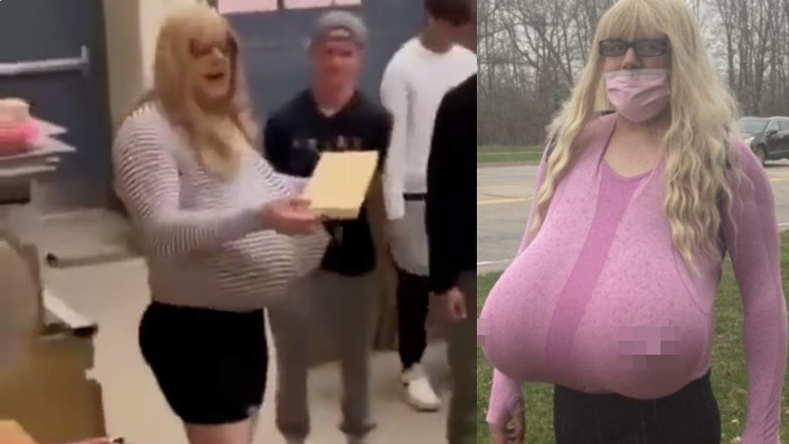 Profesora transgénero en medio de la polémica en Canadá por sus prótesis gigantes