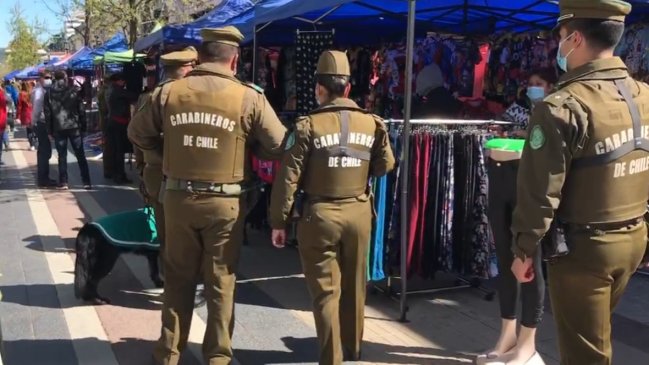 Nuevo operativo contra el comercio ambulante en Talca: 13 infracciones y un detenido