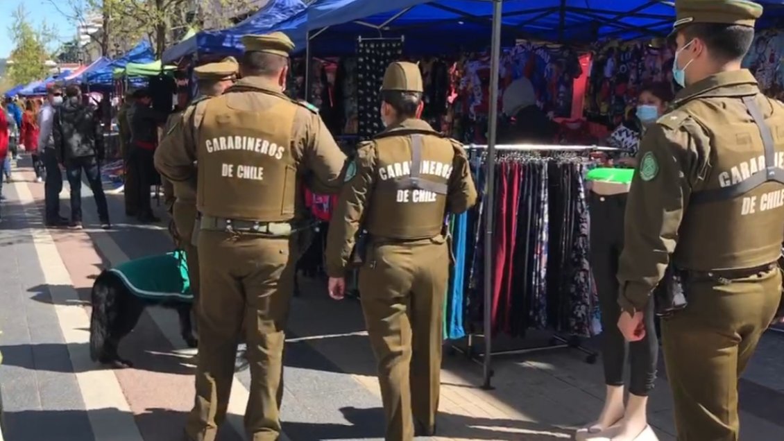 Nuevo operativo contra el comercio ambulante en Talca: 13 infracciones y un detenido