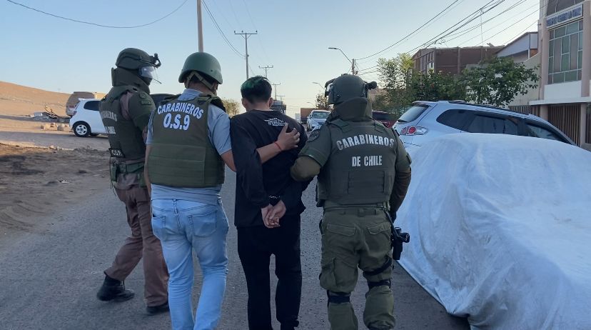 Carabineros desbarató organización criminal que realizaba violentos robos armados en Arica