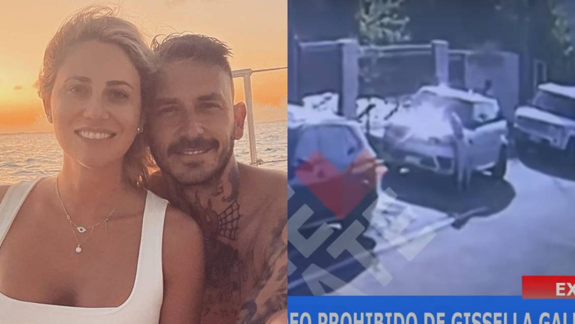 Revelan video del momento en el que Gisella Gallardo raya auto de Mauricio Pinilla