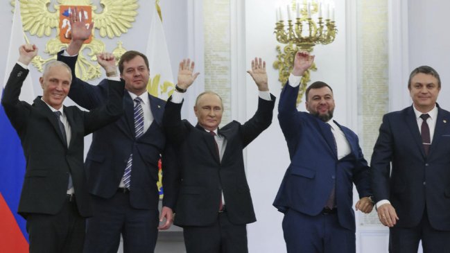 Putin firmó tratados de anexión de cuatro regiones ucranianas ocupadas: 