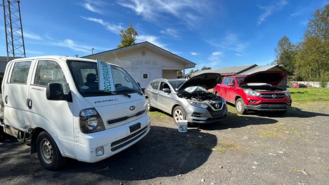 Carabineros de La Araucanía recuperó cuatro vehículos que habían sido robados en la Región Metropolitana