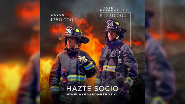 Cuerpo de Bomberos de Santiago lanzó campaña en busca de socios