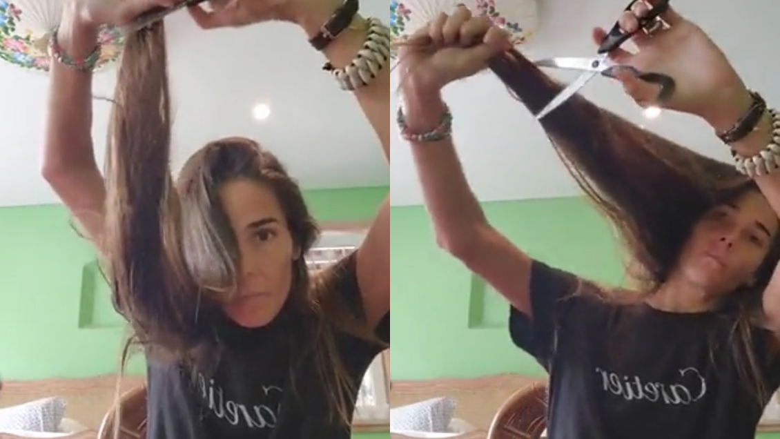 Juana Viale se cortó el pelo en apoyo a las mujeres iraníes