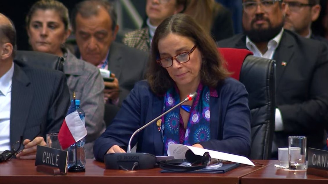 Canciller Urrejola pidió en la OEA 