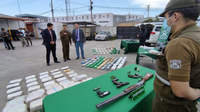 Un millón de dosis de droga fueron incautadas en La Serena y Coquimbo