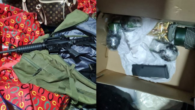 De fusiles a granadas: Armas de guerra fueron detectadas en bodega de un edificio de departamentos de Estación Central
