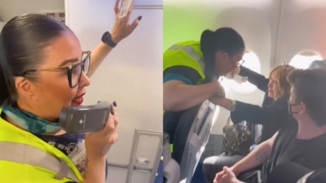 Para llorar: Azafata se encontró con su profesora favorita en un vuelo y le dio una sorpresa