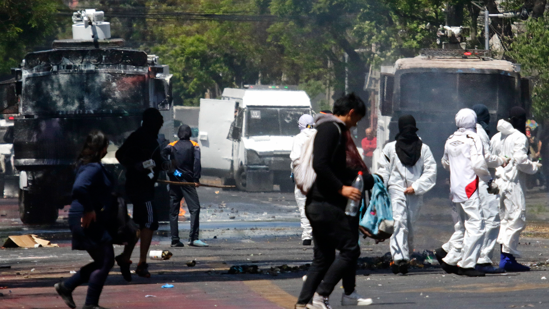 Se registran incidentes en liceos emblemáticos de la capital