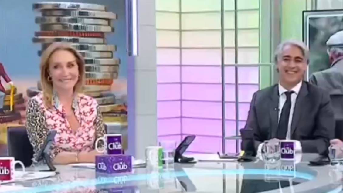 Karen Doggenweiler y Marco Enríquez-Ominami protagonizan particular momento en Mega