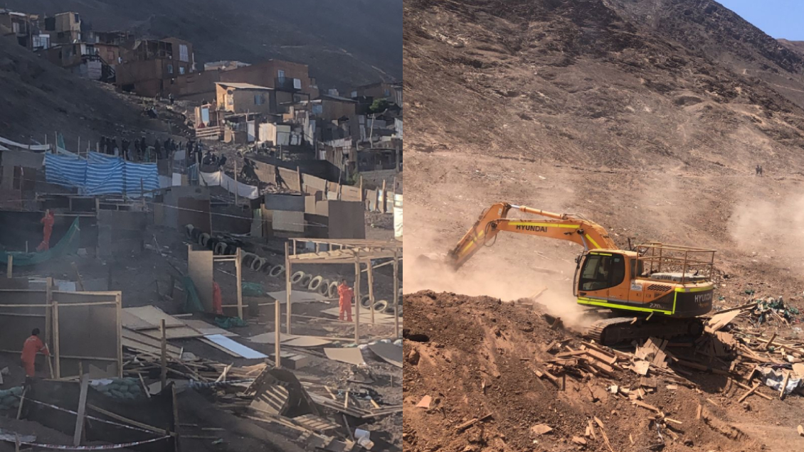 Gobierno desalojó por segunda vez en ocho días intento de toma en el cerro El Ancla de Antofagasta