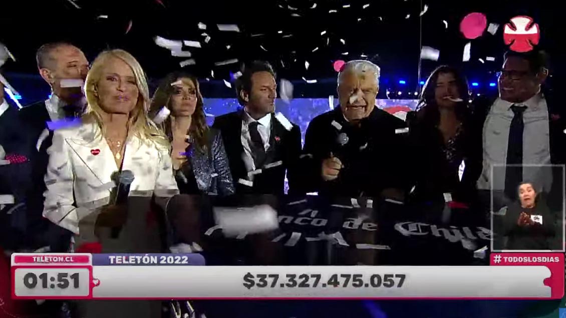 ¡Lo logramos! La Teletón 2022 superó la meta