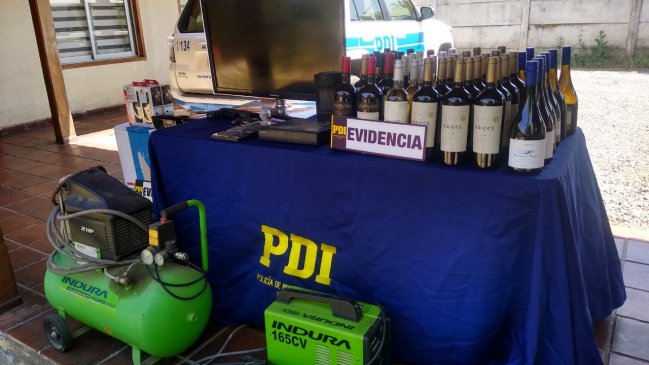 PDI detuvo a ocho personas por robo en hotel de Curicó con 