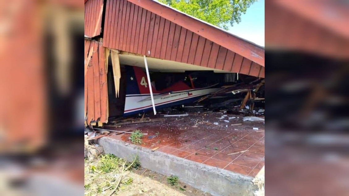 Avioneta de la FACh impactó contra un colegio de Chillán