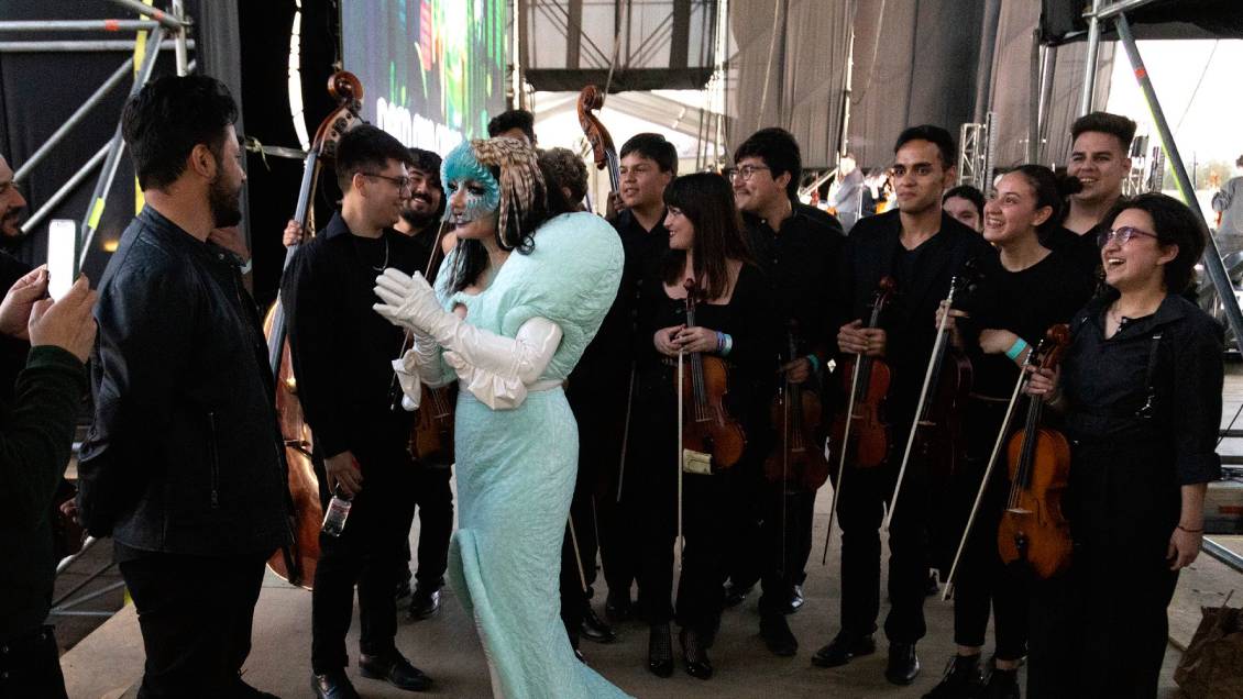 Jóvenes músicos que tocaron con Björk en Primavera Sound: 