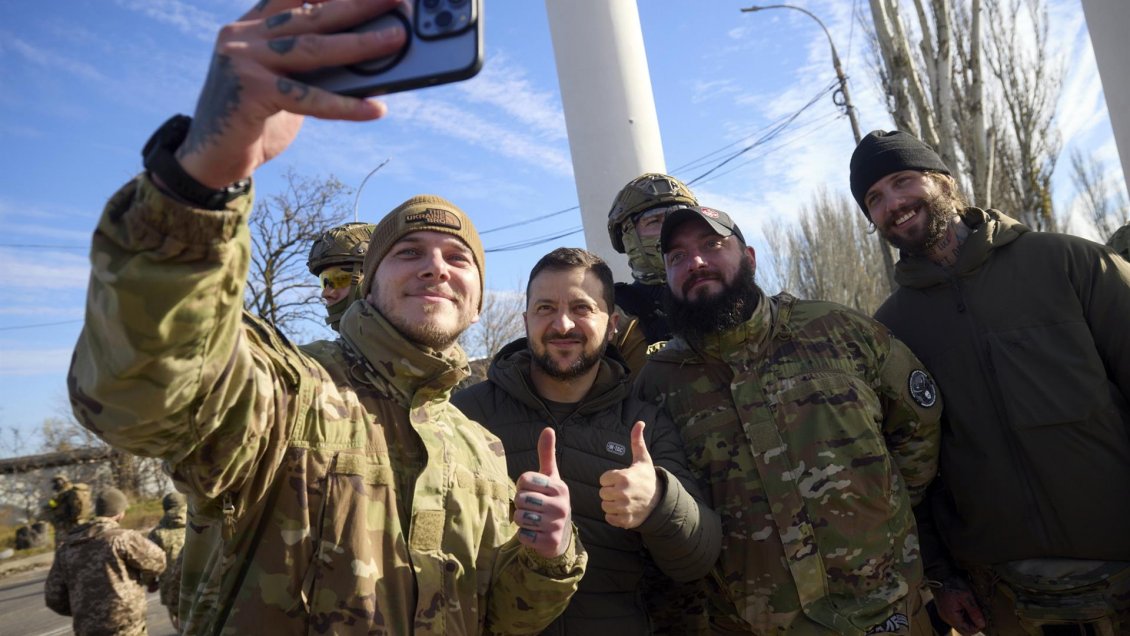 Zelenski declara el principio del fin de la guerra en la liberada Jersón