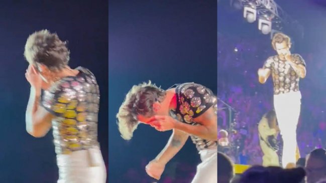 Harry Styles recibió un proyectil en su ojo durante concierto