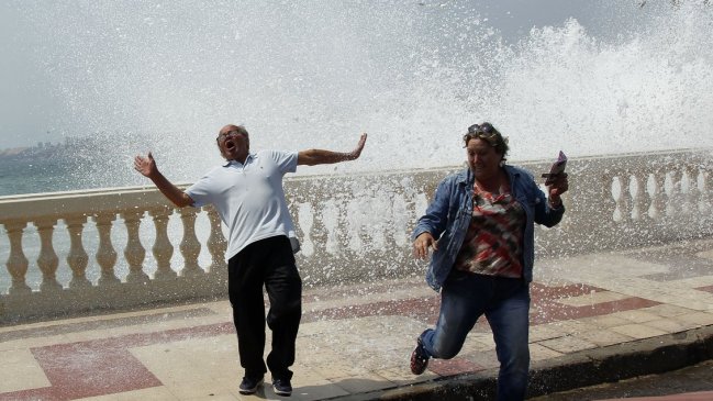 Marejadas afectarán a gran parte del país a contar de este sábado