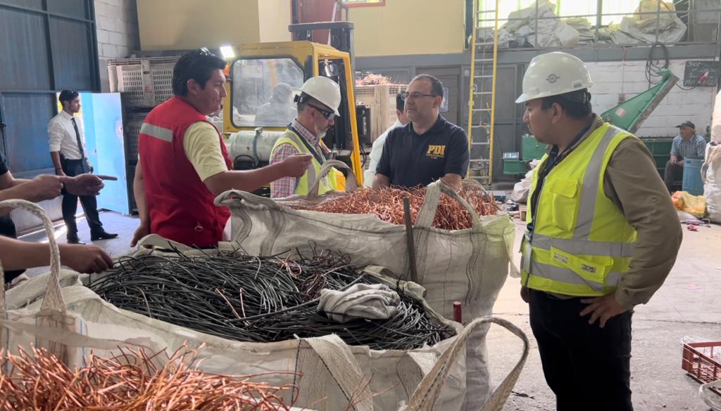 Incautan siete toneladas de cable de cobre robado desde bodega en Rancagua