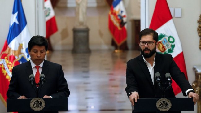 Boric y Castillo esperan realizar suspendida cumbre de Alianza del Pacífico en Perú