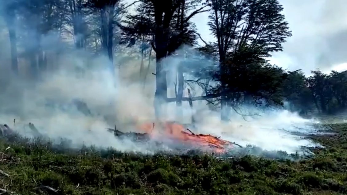 Fuego en una casa causó un incendio forestal en Coyhaique